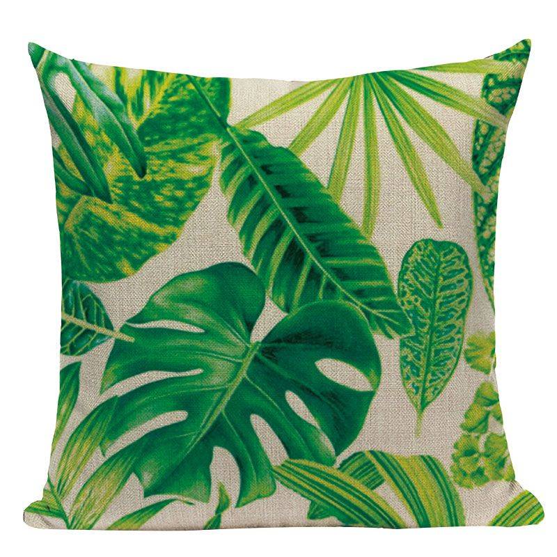 Outdoor Pillows Palm Leaf Cushion