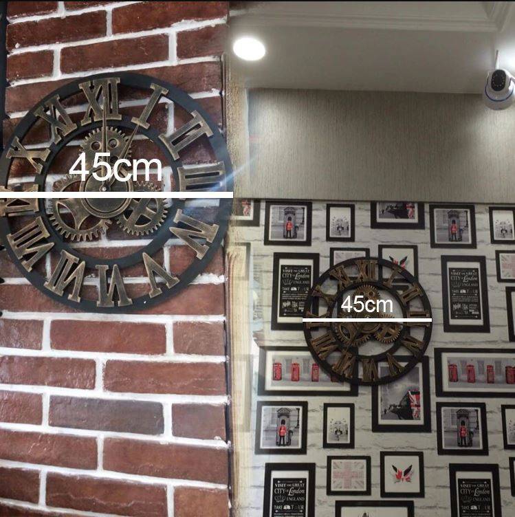 Oversized Decorative Wall Clock Handmade 3D