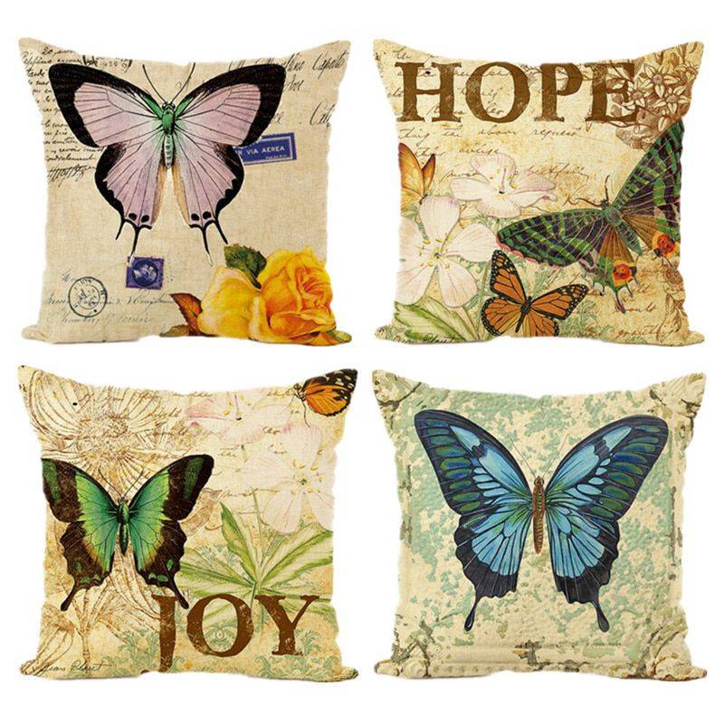 Pillow Covers Animal Butterfly Cushion