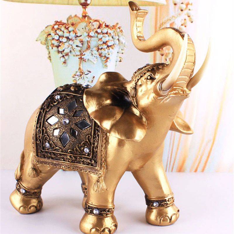 Elephant Statue For Home Decor – Resin – Good Luck, Gift Ideas For Friend – Animal Statues