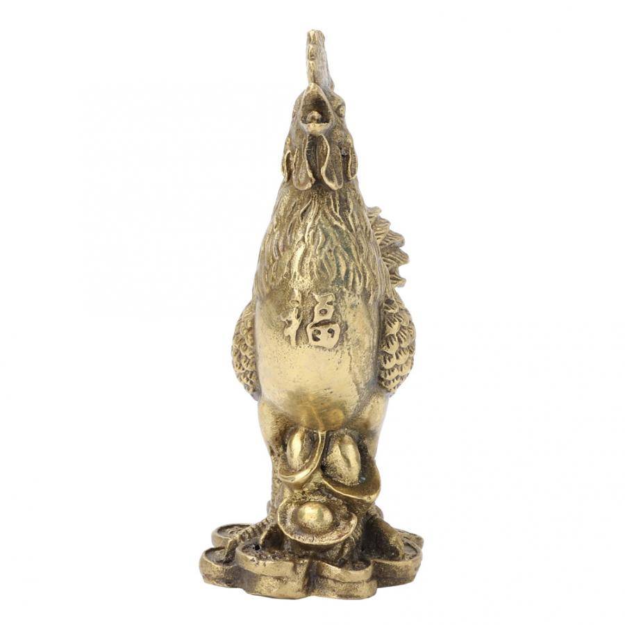 Vintage Metal Rooster Figurine For Good Luck – Office Decor For Desk
