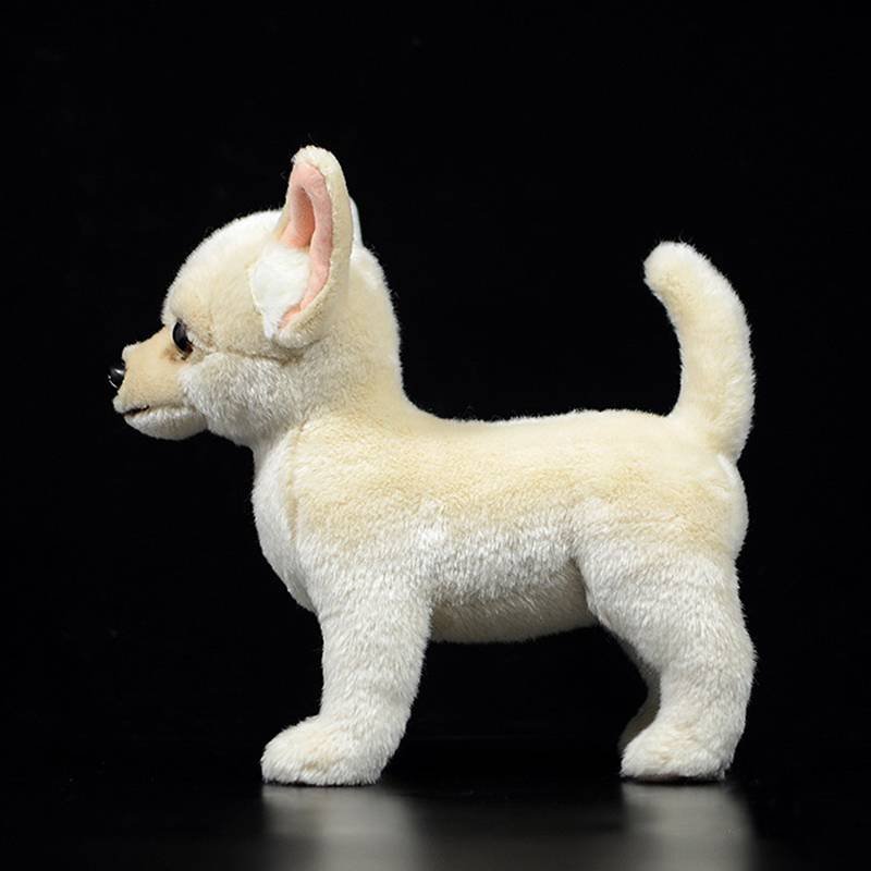 25cm Lifelike Chihuahua Dog Plush Toys Cute Dog Puppy Stuffed Animal Dolls Soft Real Life Chihuahua Toys For Kids Gifts