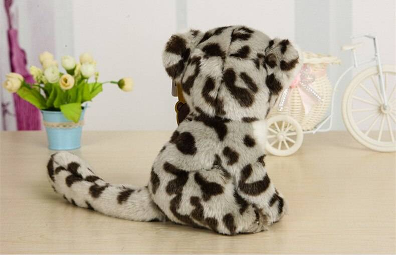 Free Shipping 18CM Cute Simulation Leopard Plush Toys Dolls Kawaii Stuffed Animal Toys For Children Christmas Gifts