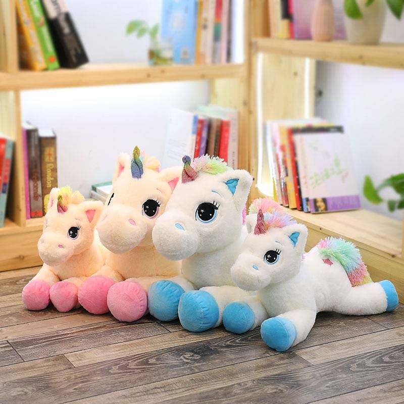 Giant Size 110cm Unicorn Plush Toy Soft Stuffed Rainbow Unicorn Doll Animal Horse Toy High Quality Gifts for Children Girls