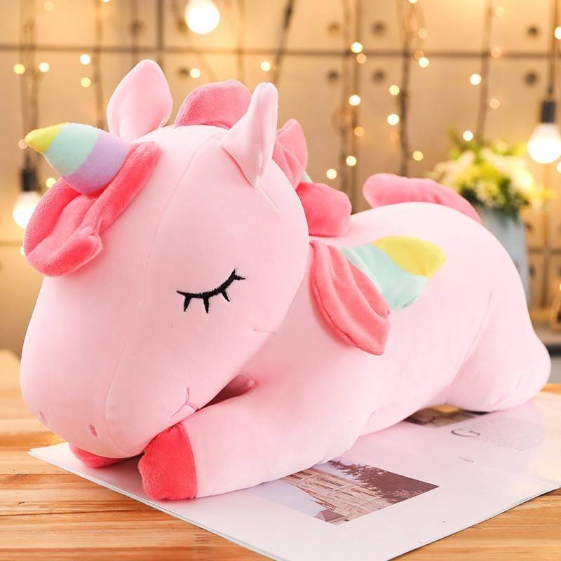 Kawaii Giant Unicorn Plush Toy Soft Stuffed Unicorn Soft Dolls 20-80cm Animal Horse Toys For Children Girl Pillow Birthday Gifts