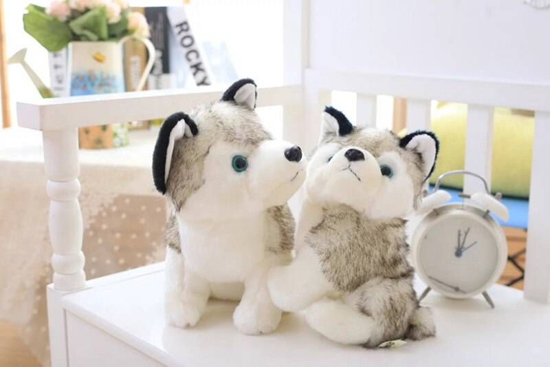 Cute Simulation Plush Toy Husky Doll Simulation Dog Toy Cute Puppy Children Toy Doll Comfort Gift