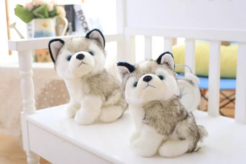 Cute Simulation Plush Toy Husky Doll Simulation Dog Toy Cute Puppy Children Toy Doll Comfort Gift