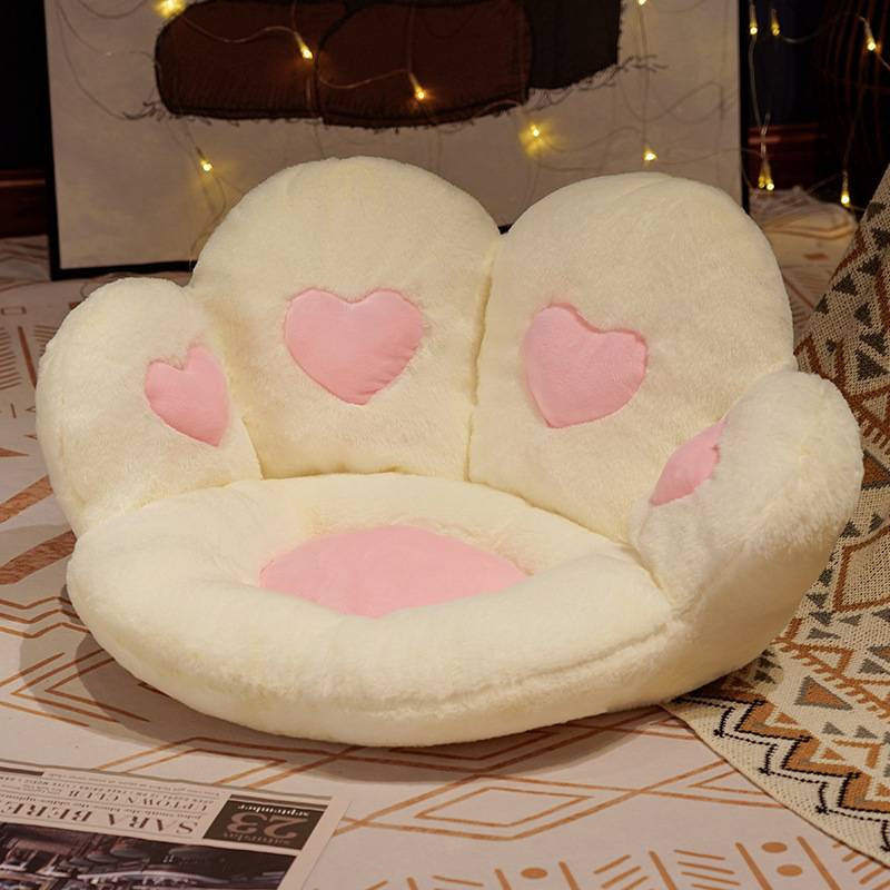 Bear Cat Paw Plush Seat Cushion Ins Lovely Home Decoration Floor Mat Stuffed Soft Chair Rest Cushion Dolls