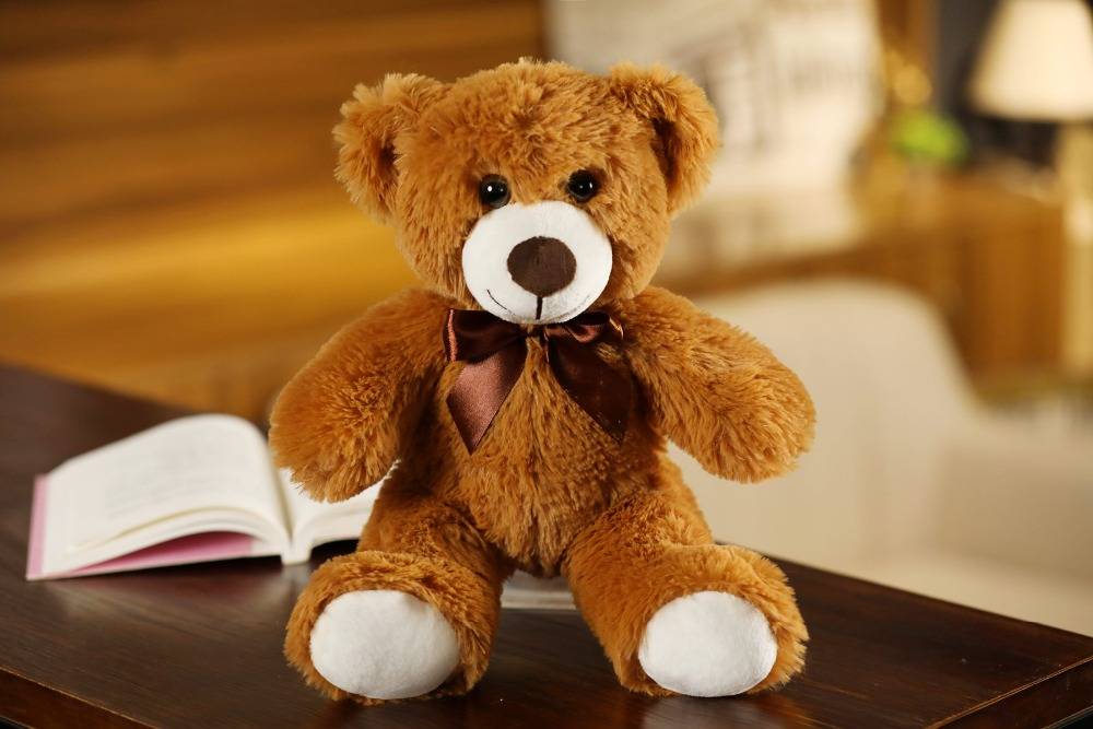 Bow Tie Bear Doll Plush Toy Hug Bear Doll Children Birthday Gift Pillow Teddy Bear Home Living Room Bedroom