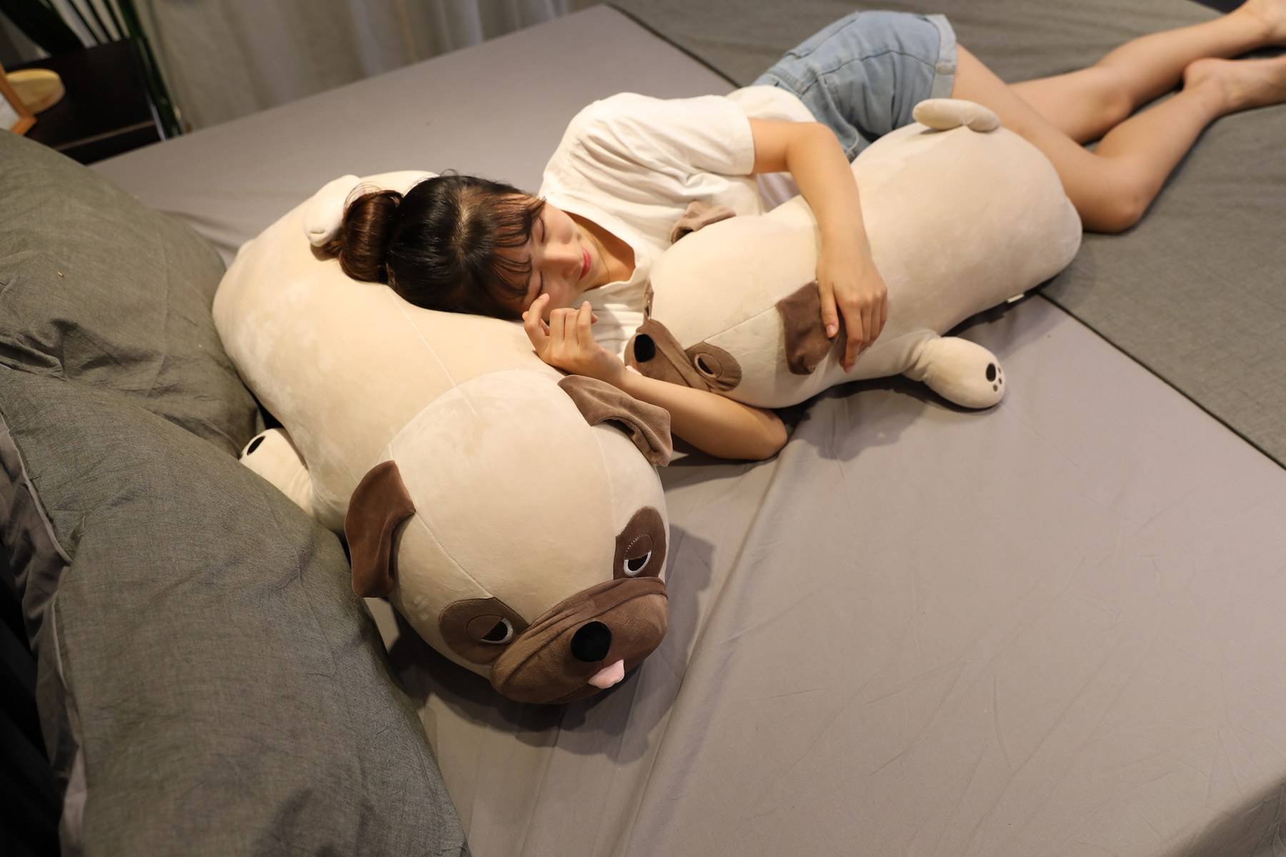 Cute Animal Kawaii Pug Dog Plush Toys Sleep Pillow Kids Birthday Gift Child Girl Xmas