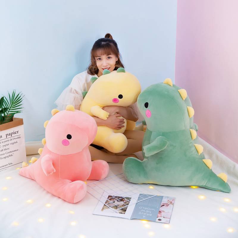 Dinosaur Plush Toys Super Soft Cartoon Stuffed Animal Dino Dolls For Kids Baby Hug Doll Sleep Pillow
