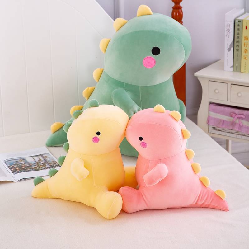 Dinosaur Plush Toys Super Soft Cartoon Stuffed Animal Dino Dolls For Kids Baby Hug Doll Sleep Pillow
