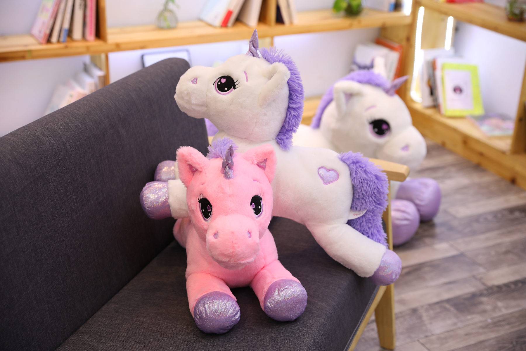 Giant Size Unicorn Plush Toy Soft Stuffed Cartoon Unicorn Dolls Animal Horse