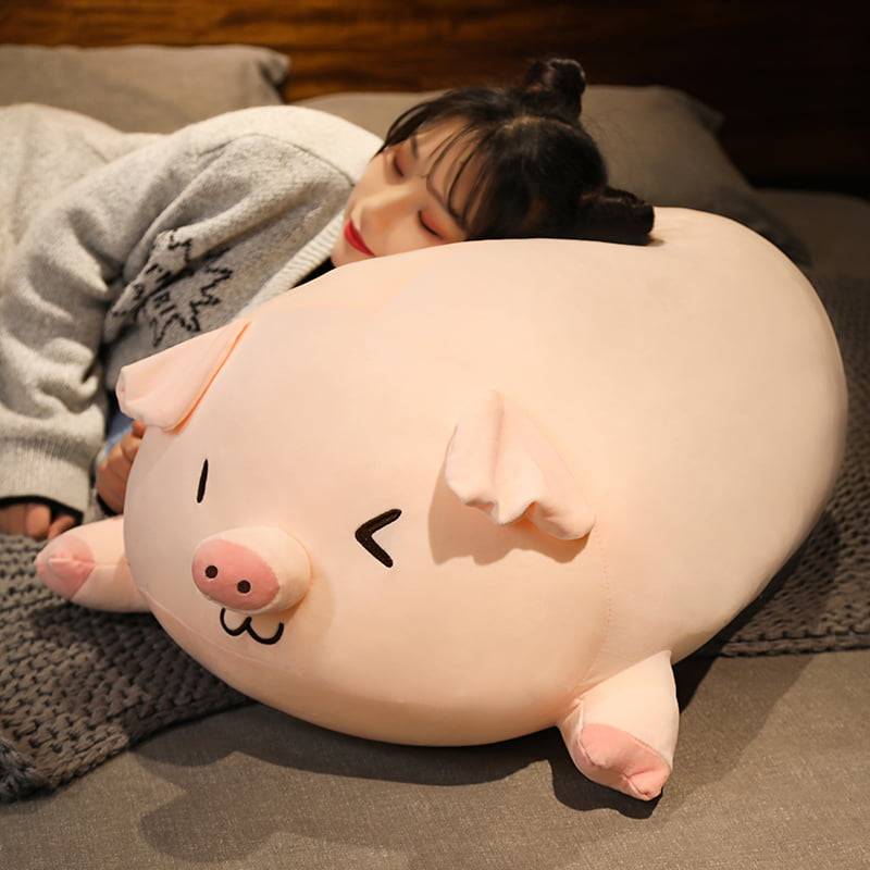 Plush Pig Pillow Full Stuffed Soft Animal Piggy Dolls Bed Cushion Lovely Toys For Baby