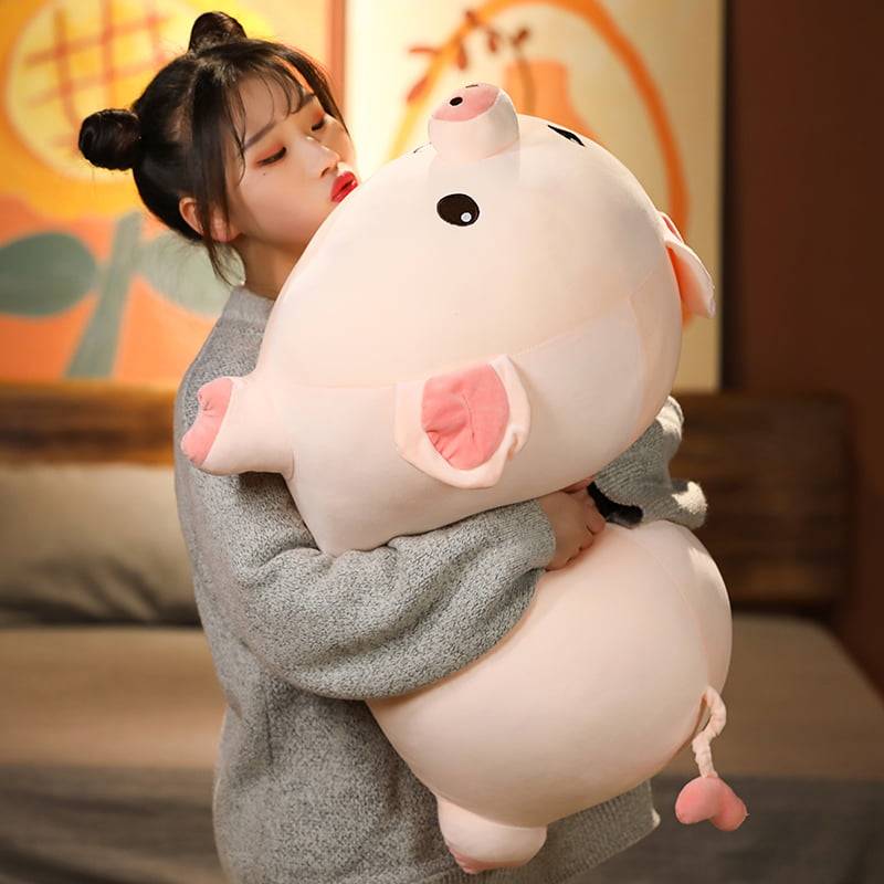 Plush Pig Pillow Full Stuffed Soft Animal Piggy Dolls Bed Cushion Lovely Toys For Baby