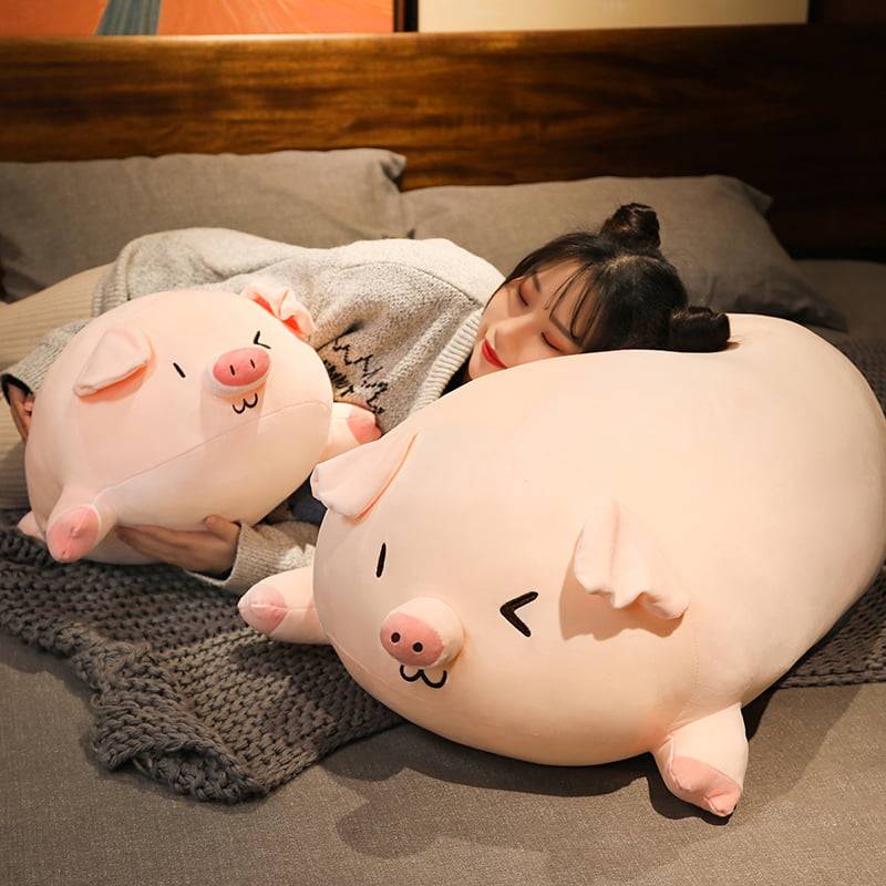 Plush Pig Pillow Full Stuffed Soft Animal Piggy Dolls Bed Cushion Lovely Toys For Baby