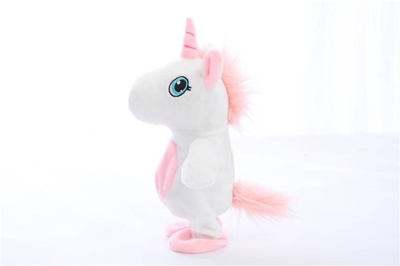 Electric Walking Unicorn Plush Toy Stuffed Animal Toys Electronic Music Unicorn Toy Christmas Gifts