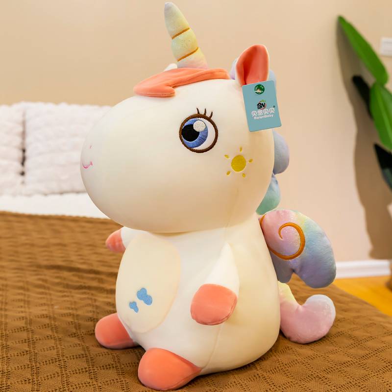 Embraceable Unicorn with Wings Plush Toys Stuffed Soft Animal Unicorn Dolls For Baby Birthday Gifts