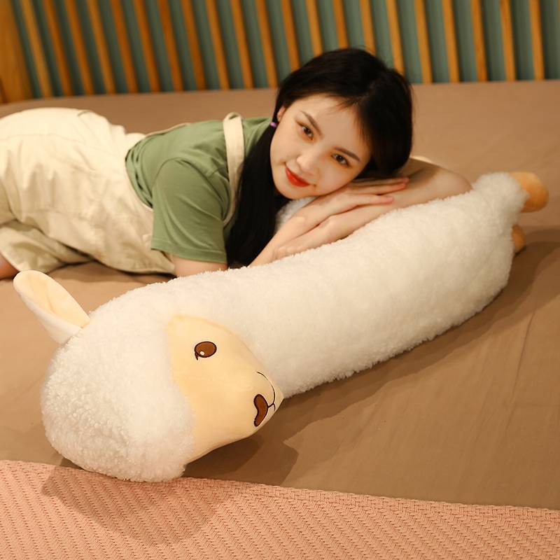 Alpacasso Plush Toys Lovely Alpaca Plush Pillow Bed Sleeping Cushion Stuffed Soft Toys Xmas Gift