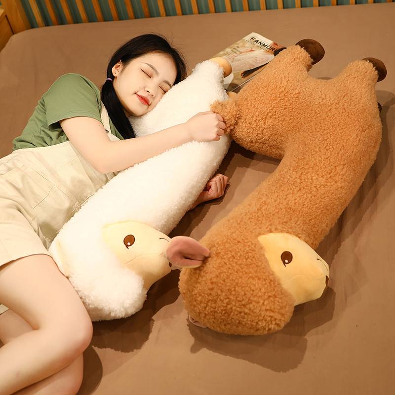 Alpacasso Plush Toys Lovely Alpaca Plush Pillow Bed Sleeping Cushion Stuffed Soft Toys Xmas Gift