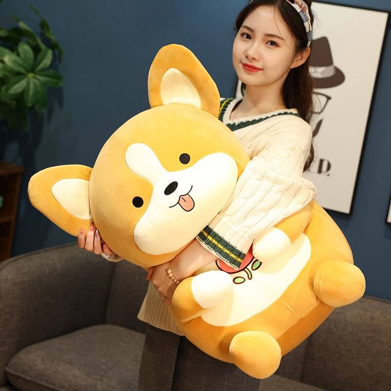 Big Size Plush Shiba Inu Dolls Lovely Cartoon Dog Toys Stuffed Soft Animal Pillow For Kids Birthday Gifts