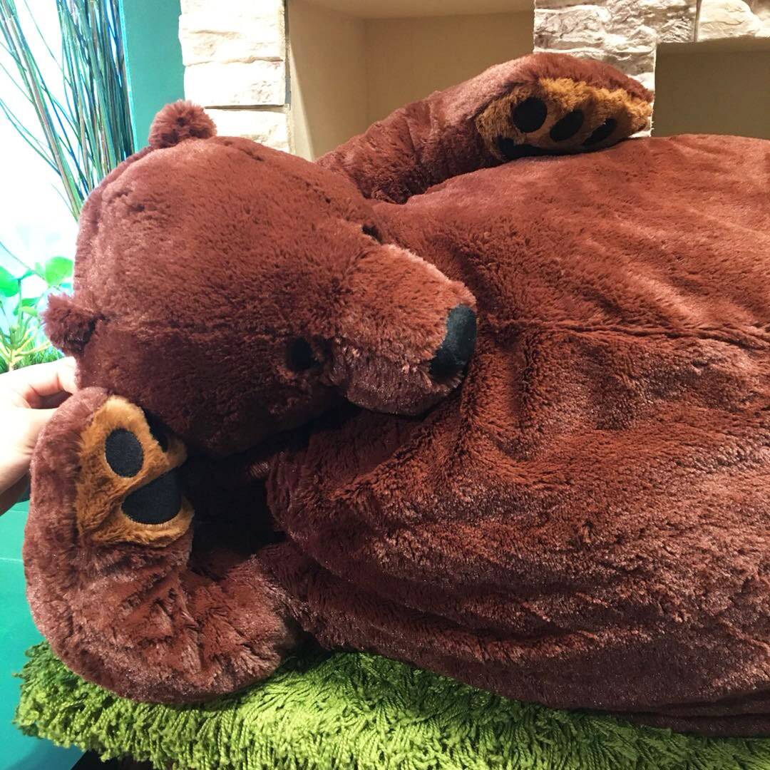 Brown Bear Giant Plush Teddy Bear Toy Stuffed Animals Soft Cushion Girl Kids Birthday Gift