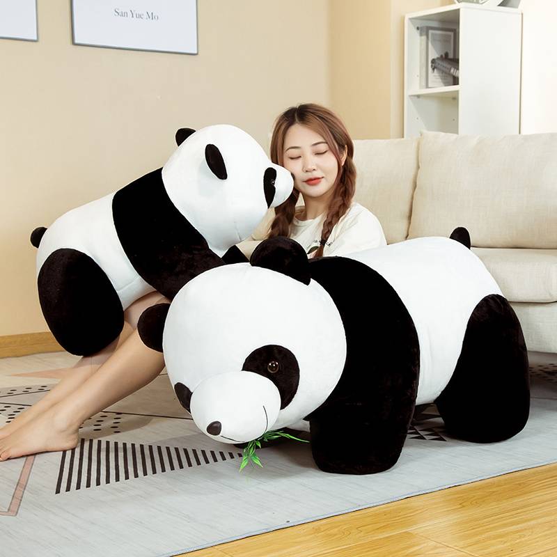 Bamboo Leaves Panda Plush Toys Cute Stuffed Soft Animal Chinese National Treasure Panda For Children